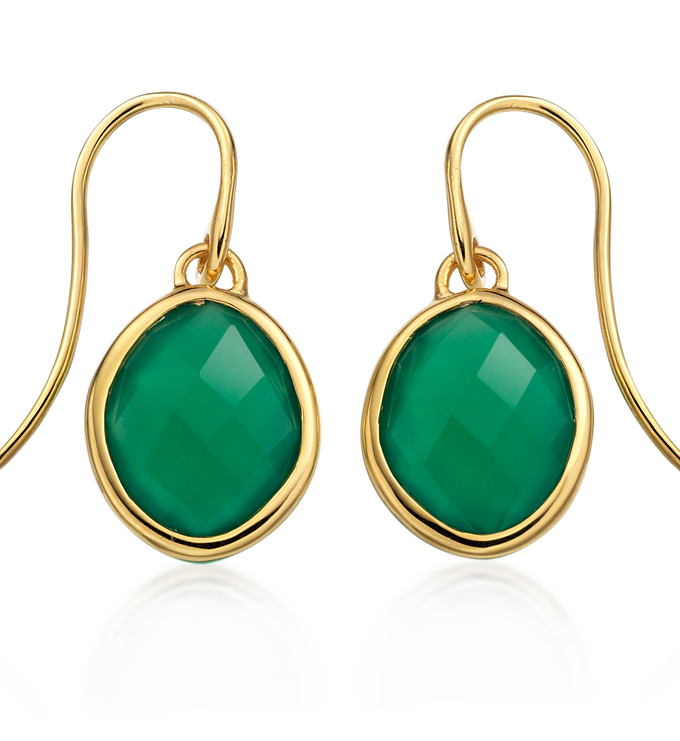 Gold Vermeil Small Nugget Earrings - Monica Vinader
