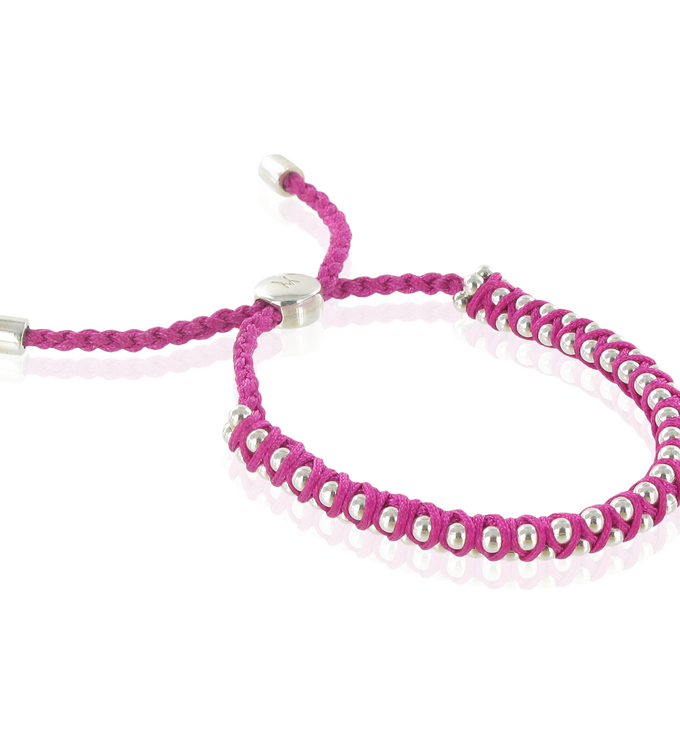 Sterling Silver Rio Bracelet - Large - Love - Monica Vinader