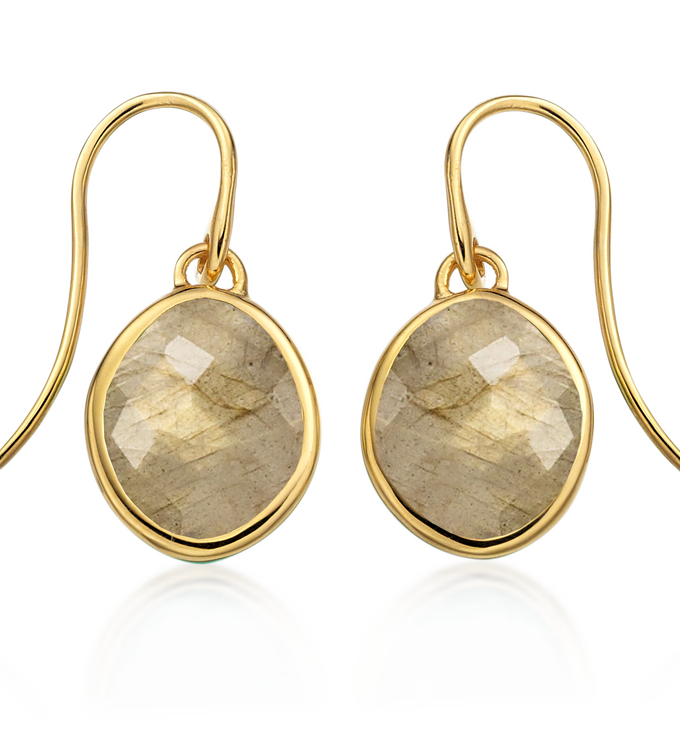 Gold Vermeil Small Nugget Earrings - Monica Vinader