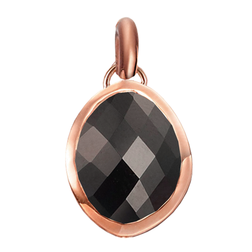 Rose Gold Vermeil Nugget Small Pendant Charm - Monica Vinader