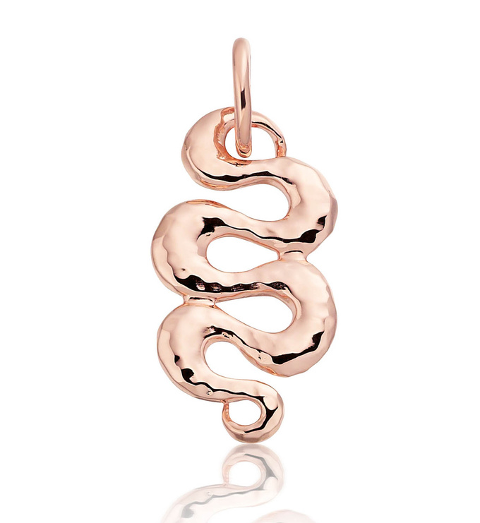 Rose Gold Vermeil Juno Pendant Charm - Monica Vinader