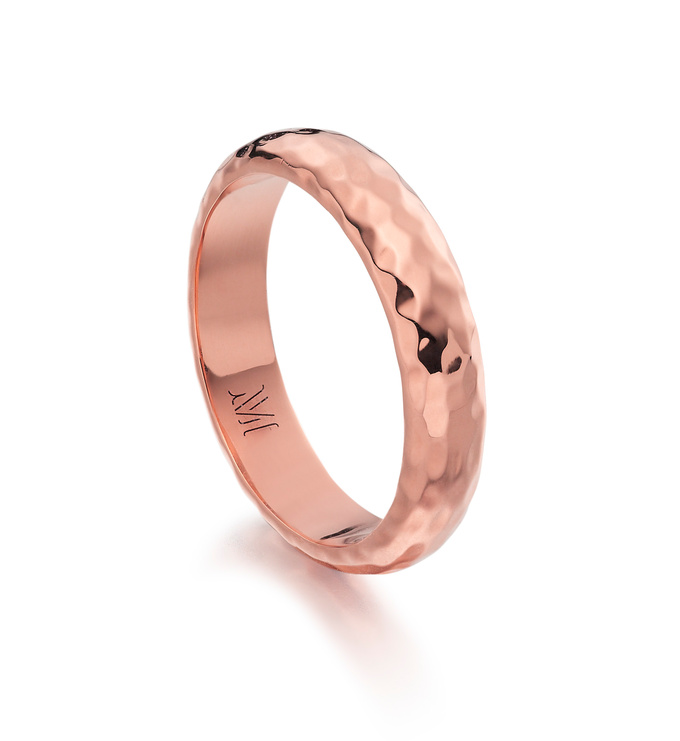 Rose Gold Vermeil Ziggy Ring - Monica Vinader