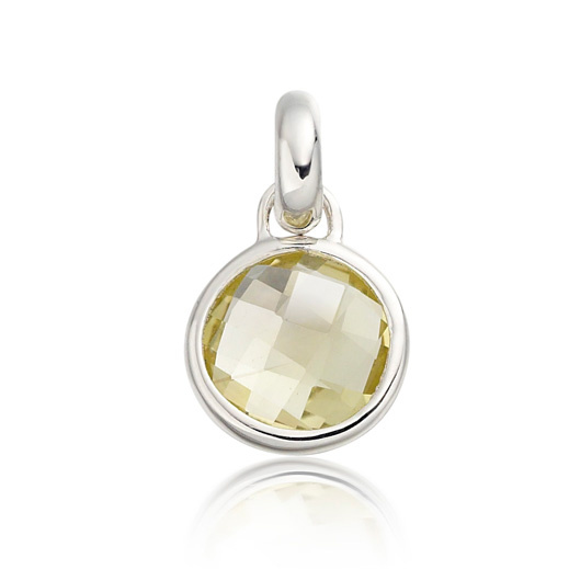 Sterling Silver Luna Mini Pendant Charm - Monica Vinader