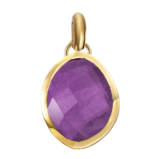 Gold Vermeil Nugget Small Pendant Charm - Monica Vinader