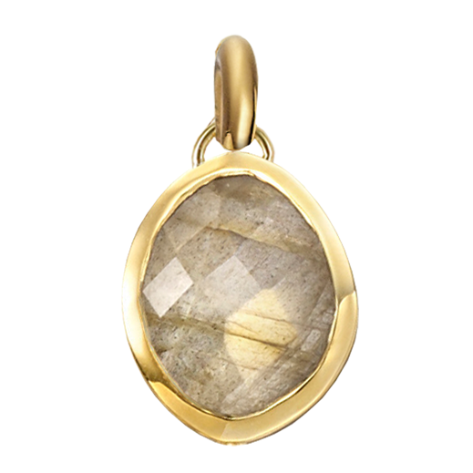 Gold Vermeil Nugget Small Pendant Charm - Monica Vinader