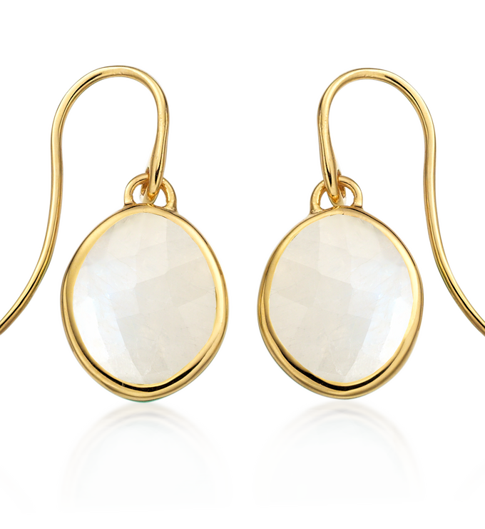 Gold Vermeil Small Nugget Earrings - Monica Vinader
