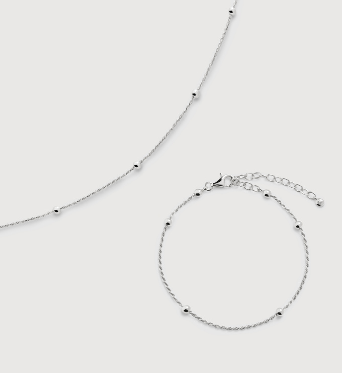 Beaded Rope Chain Necklace & Bracelet Set - Monica Vinader