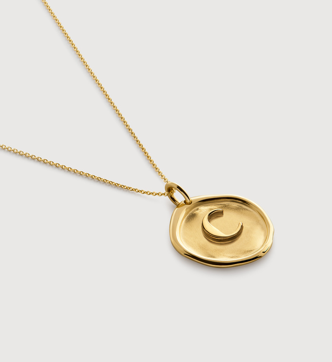 ★SENTIMENTS★ NO.427 [GOLD] NECKLACE Initial Stamp S Necklace Adjustable 41-46cm/16-18' in 18k