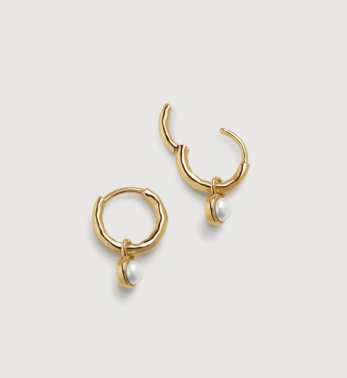 [Golden dew]18K☆Mini-Dew Wave Earrings Golden dew]18K☆Mini-Dew Wave Earrings