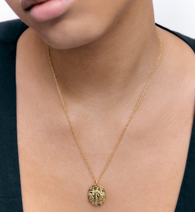 Sisterhood Pendant Woven Chain Necklace 18-20' - Monica Vinader