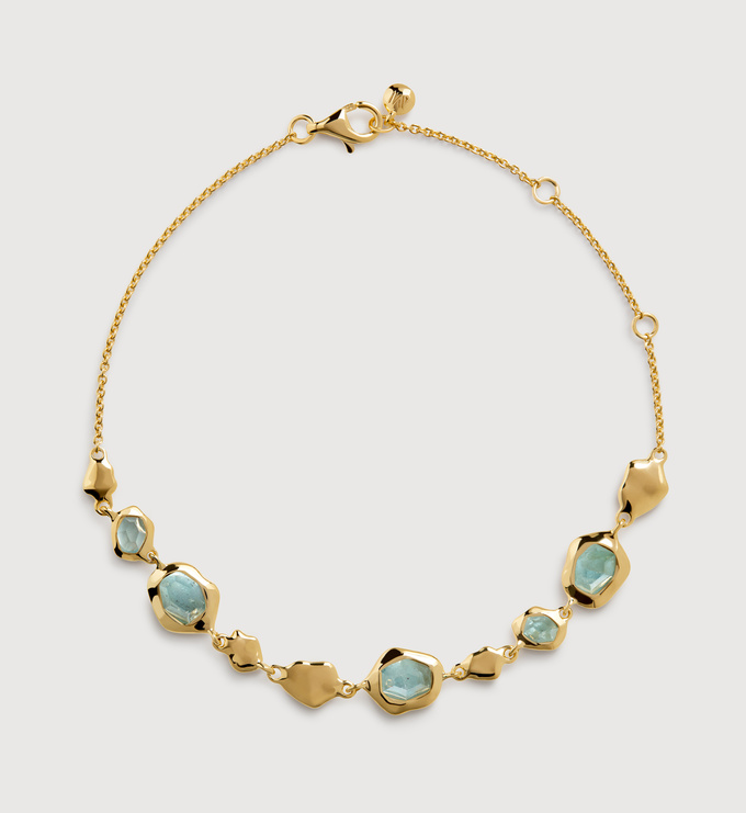 MONICA VINADER ブレスレット April Lab Grown Diamond Birthstone Chain Bracelet & Necklace