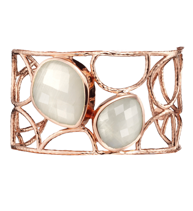 Rose Gold Vermeil Nugget Cuff - Monica Vinader