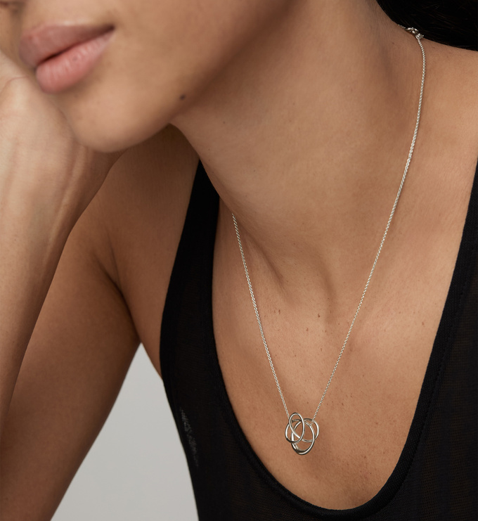 Sterling Silver Nura Wrap Necklace - Monica Vinader