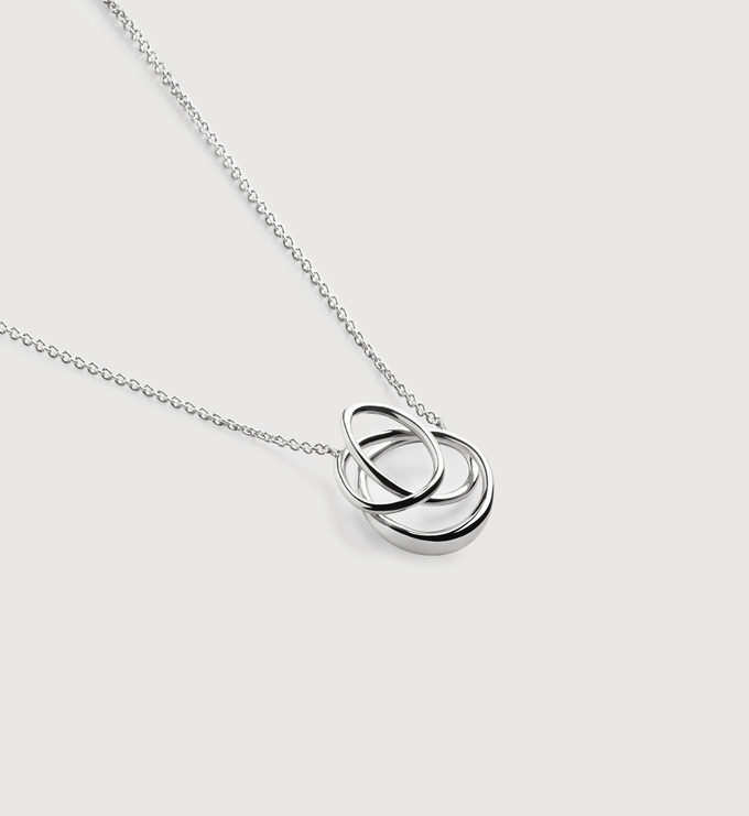 Sterling Silver Nura Wrap Necklace - Monica Vinader