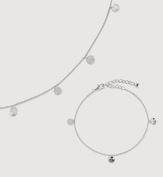 SS Siren Muse Station Chain Necklace and Bracelet Set - Monica Vinader