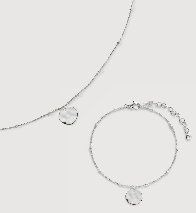 Siren Muse Disc Chain Necklace and Bracelet Set - Monica Vinader