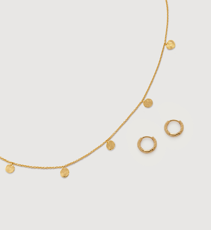 Siren Muse Station Chain Necklace and Earrings Set - Monica Vinader