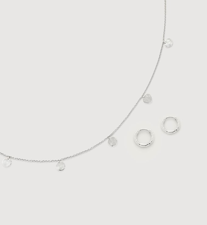 Siren Muse Station Chain Necklace and Earrings Set - Monica Vinader