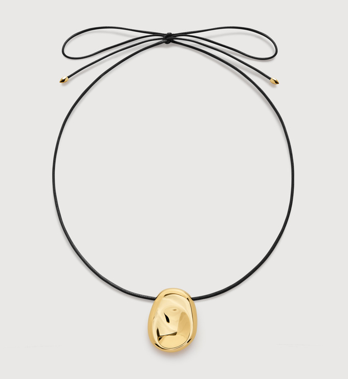 Gold Vermeil Aria Cord Necklace - Monica Vinader