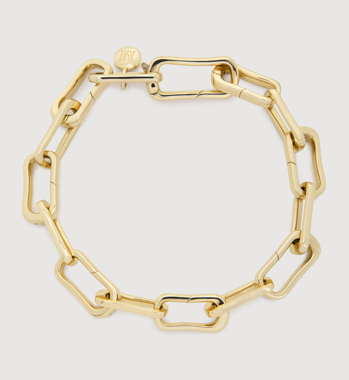Gold Alta Charm Bracelet - Monica Vinader