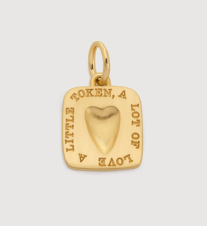Gold Vermeil Love Token Pendant - Monica Vinader