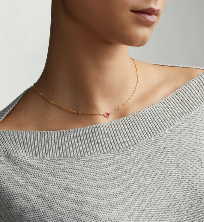 Siren Mini Nugget Necklace in 18ct Gold Vermeil on Sterling