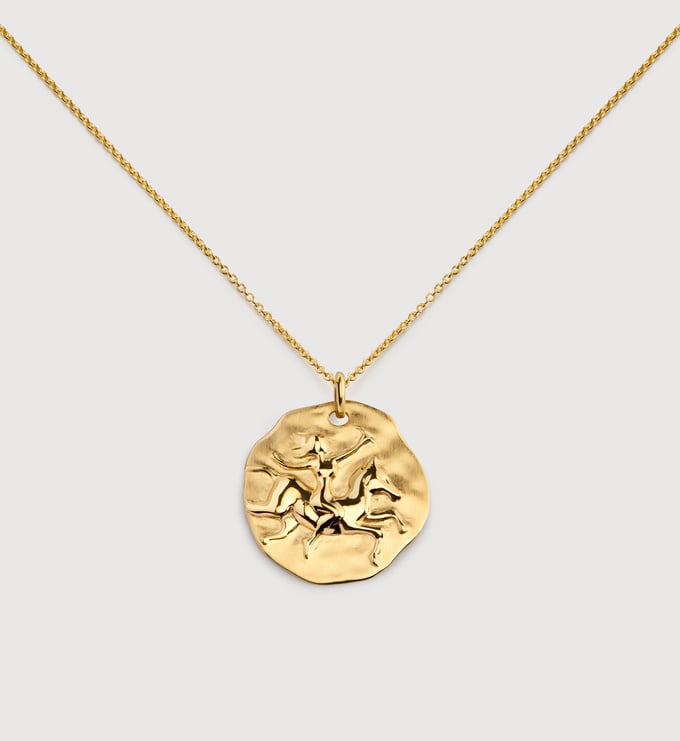 Gold Vermeil Sagittarius Zodiac Chain Necklace - Monica Vinader