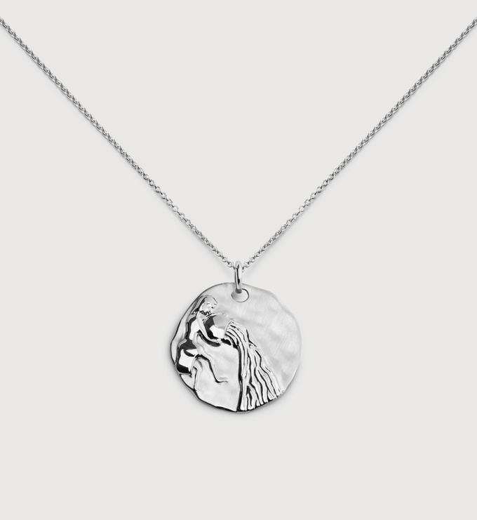 Sterling Silver Aquarius Zodiac Chain Necklace - Monica Vinader