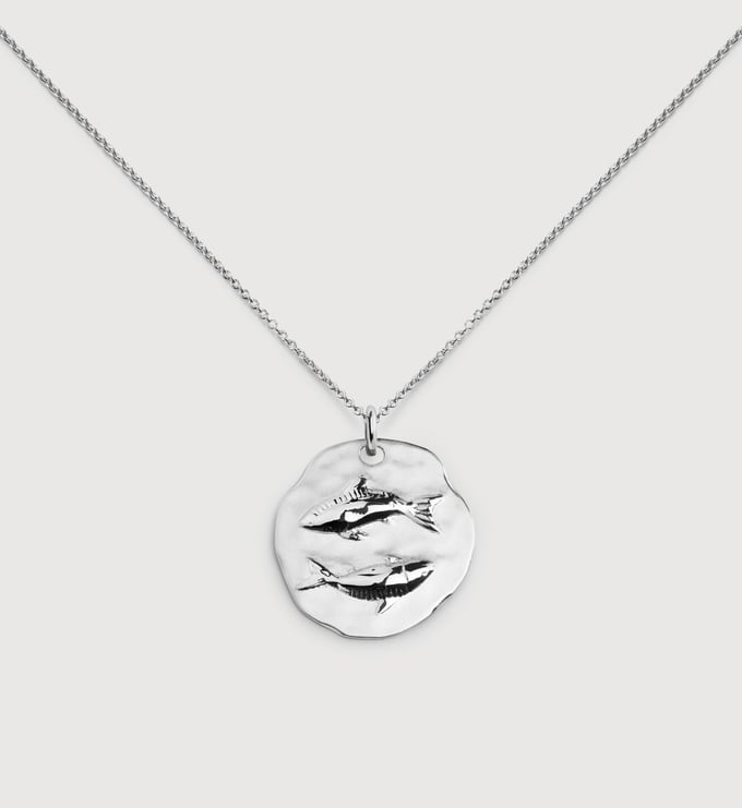 Sterling Silver Pisces Zodiac Chain Necklace - Monica Vinader