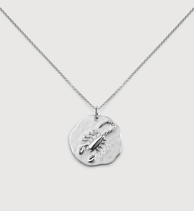 Sterling Silver Scorpio Zodiac Chain Necklace - Monica Vinader