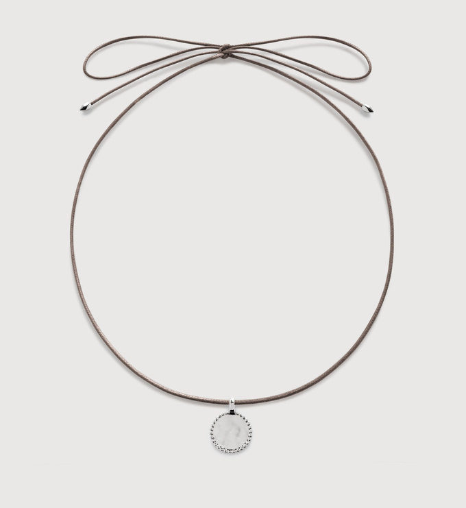 Deia Beaded Pendant Mink Cord Necklace | Jewellery Sets | Monica