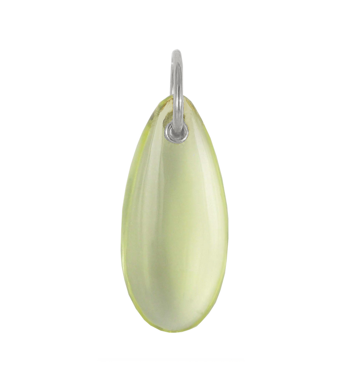 Sterling Silver Almond Pendant Charm - Monica Vinader