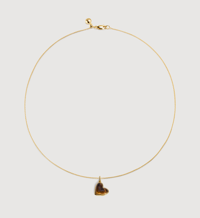 Heart Gemstone Necklace - Monica Vinader