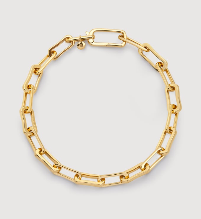Gold Vermeil Alta Mini Chain Bracelet - Monica Vinader