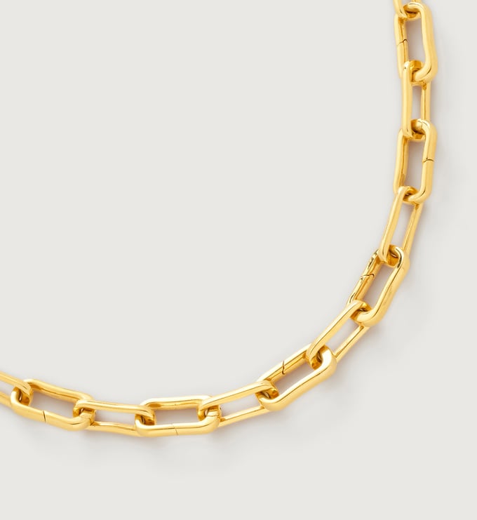 Gold Vermeil Alta Charm Necklace - Monica Vinader