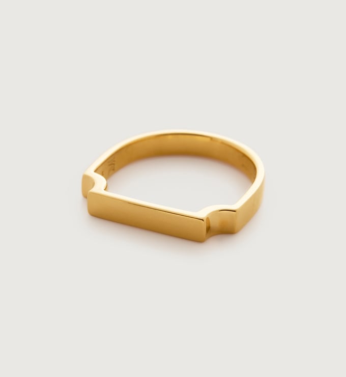 Signature Ring in 18k Gold Vermeil on Sterling Silver