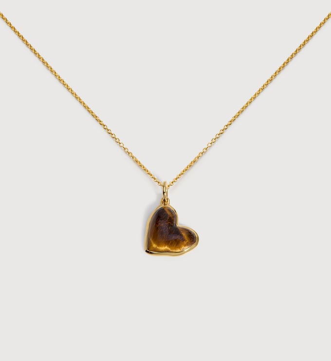 Heart Gemstone Necklace - Monica Vinader