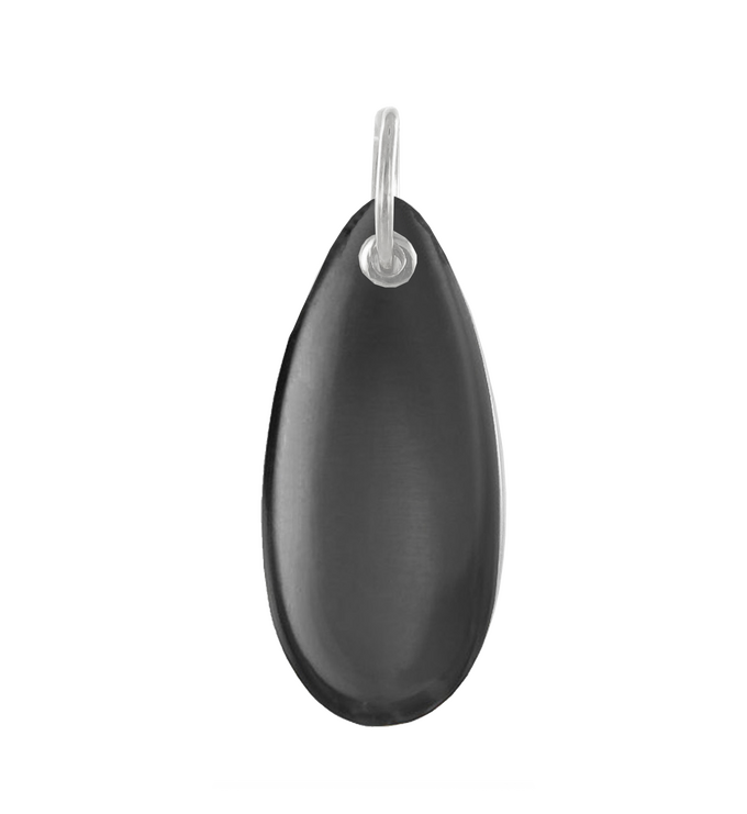 Sterling Silver Almond Pendant Charm - Monica Vinader