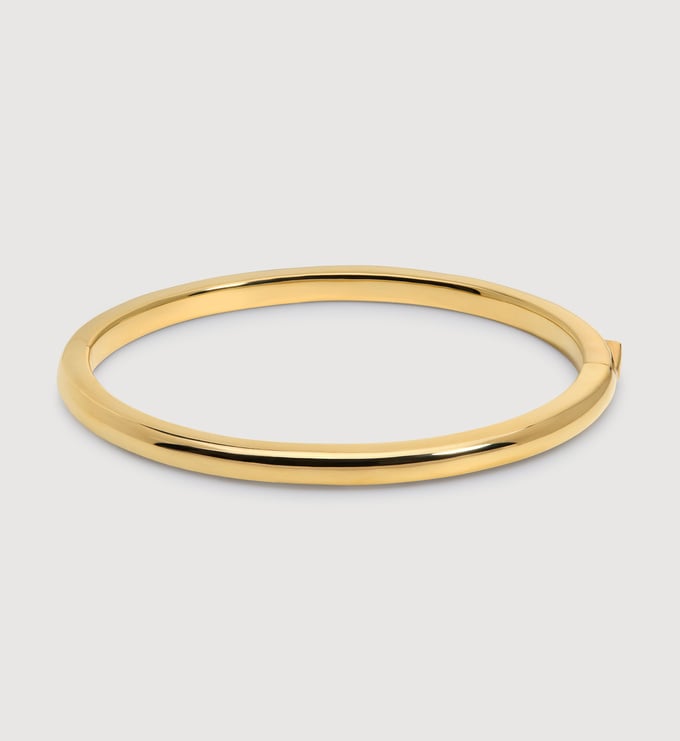 Gold Vermeil Kate Young Slim Bangle - Monica Vinader