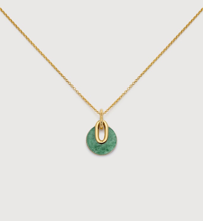 Kate Young Gemstone Pendant Chain Necklace - Monica Vinader