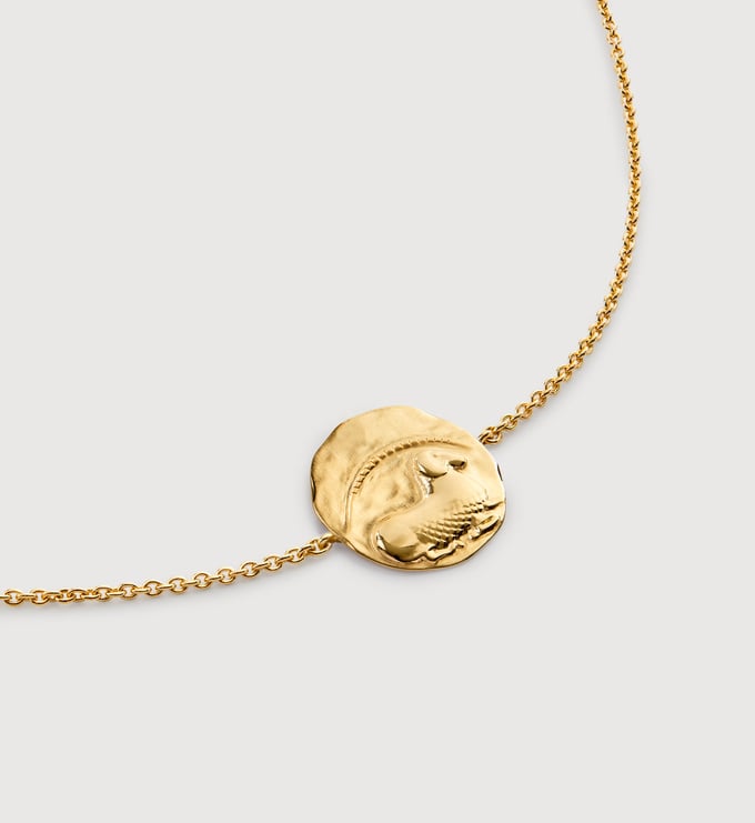 Gold Vermeil Aries Zodiac Chain Bracelet - Monica Vinader