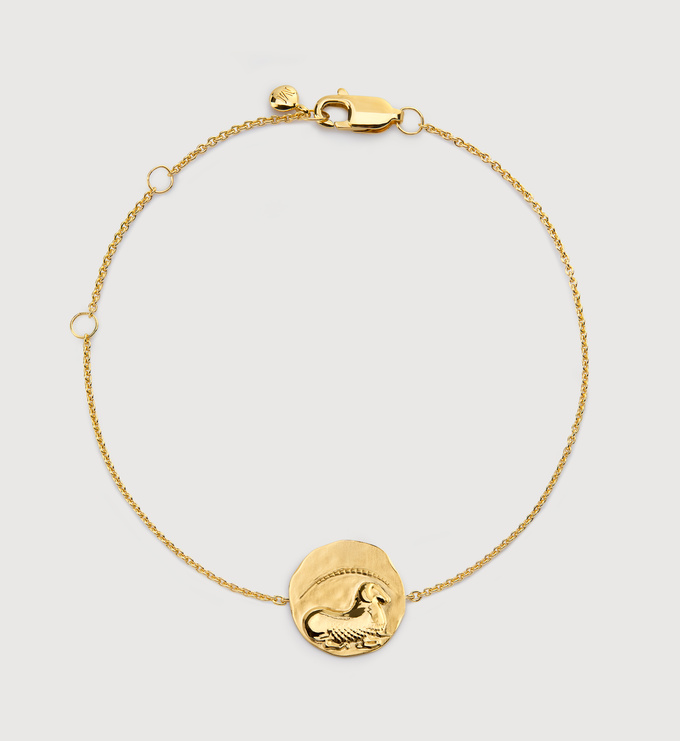 Gold Vermeil Aries Zodiac Chain Bracelet - Monica Vinader