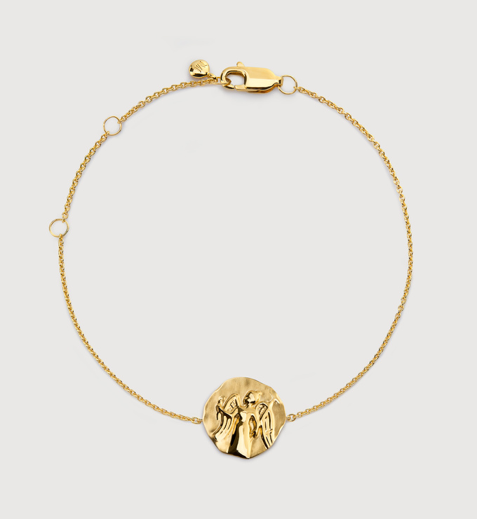 Gold Vermeil Virgo Zodiac Chain Bracelet - Monica Vinader