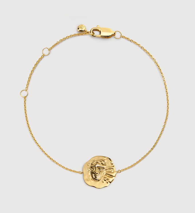 Gold Vermeil Gemini Zodiac Chain Bracelet - Monica Vinader