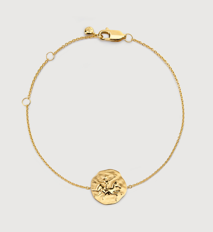 Gold Vermeil Sagittarius Zodiac Chain Bracelet - Monica Vinader