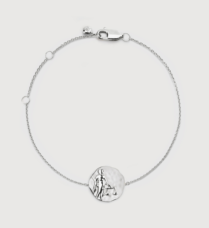 Sterling Silver Libra Zodiac Chain Bracelet - Monica Vinader