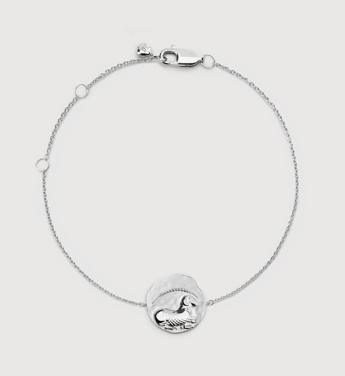 Sterling Silver Aries Zodiac Chain Bracelet - Monica Vinader