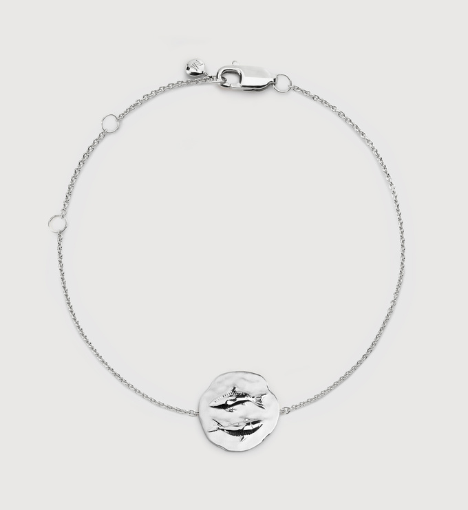 Sterling Silver Pisces Zodiac Chain Bracelet - Monica Vinader