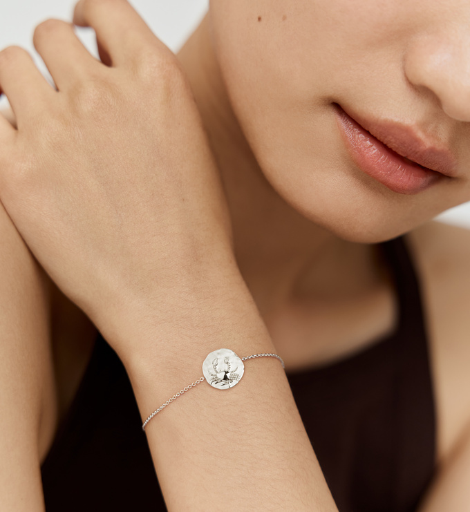 Sterling Silver Cancer Zodiac Chain Bracelet - Monica Vinader