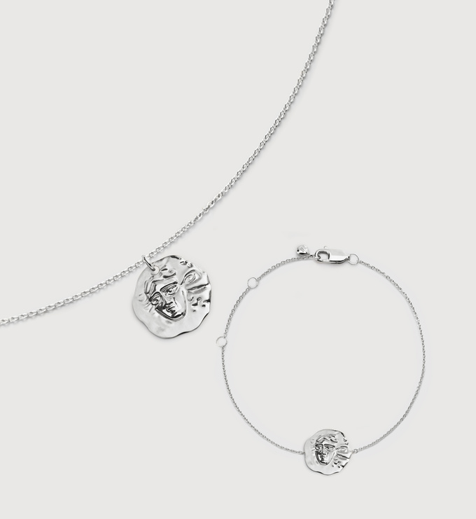 Gemini Zodiac Chain Necklace and Bracelet Set - Monica Vinader